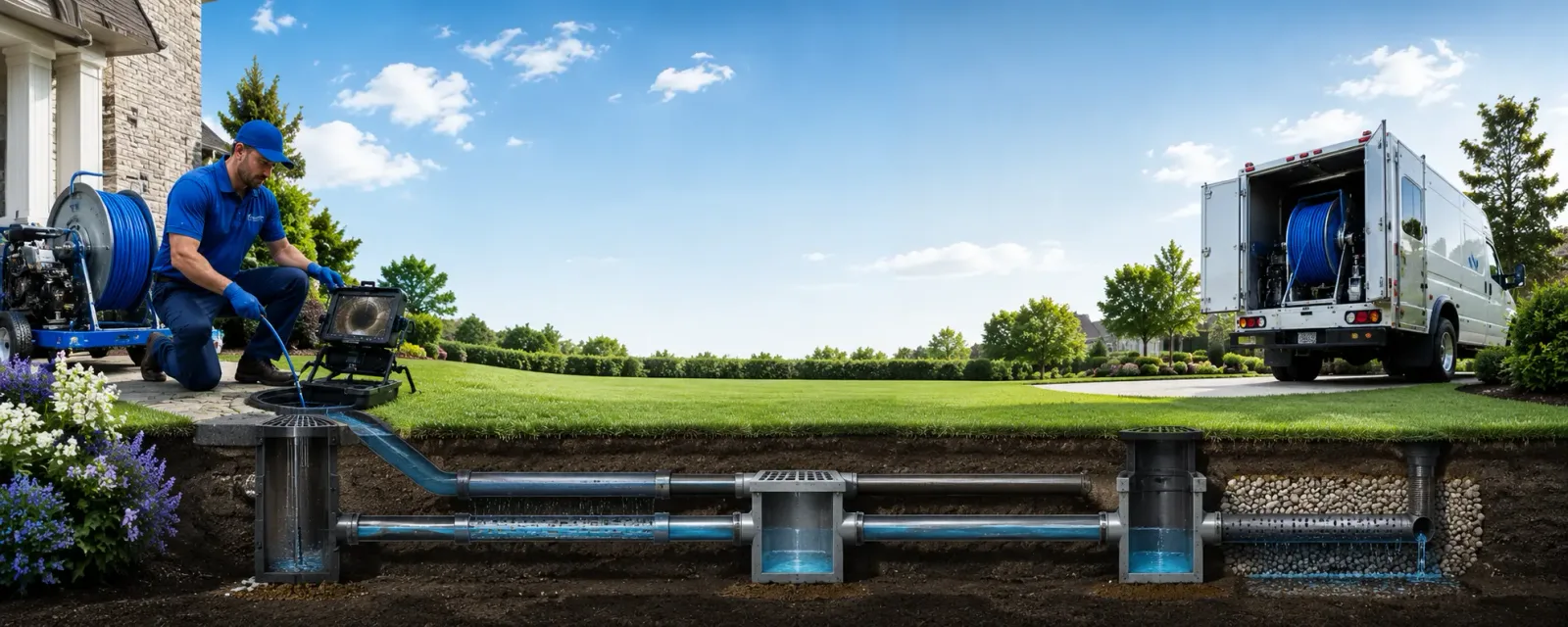 Outdoor drain cleaning information for Sterling, VA